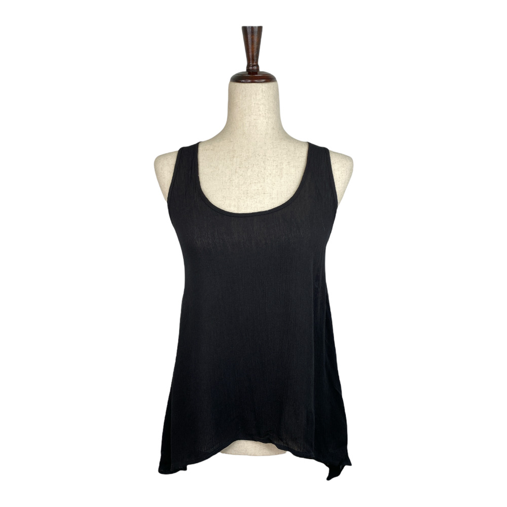NEW Ambiance Black Lace-Back Hi-Low Tank Size Small